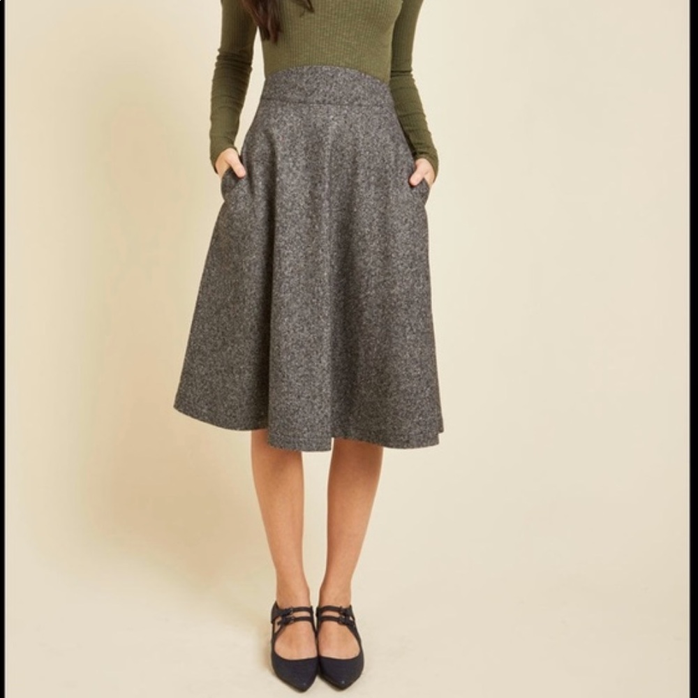 ModCloth Prim Class Hero Midi Skirt